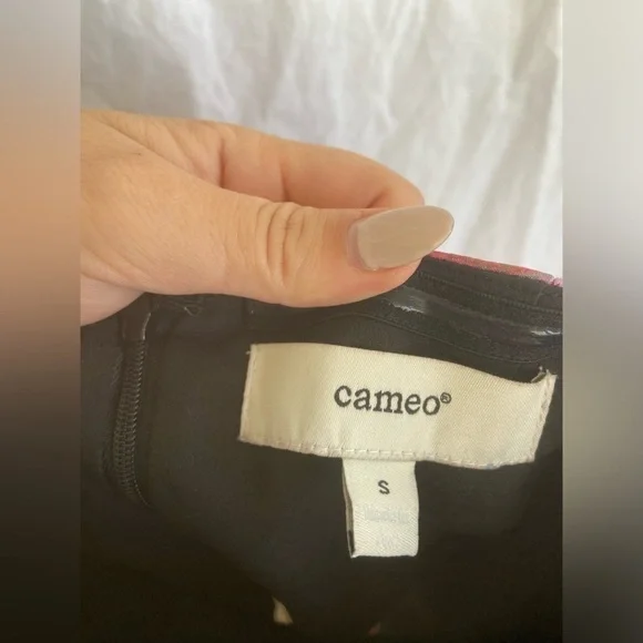 Cameo Strapless Abstract Floral Bustier Top Peplum Corset Modern Party Size S - Picture 9 of 15